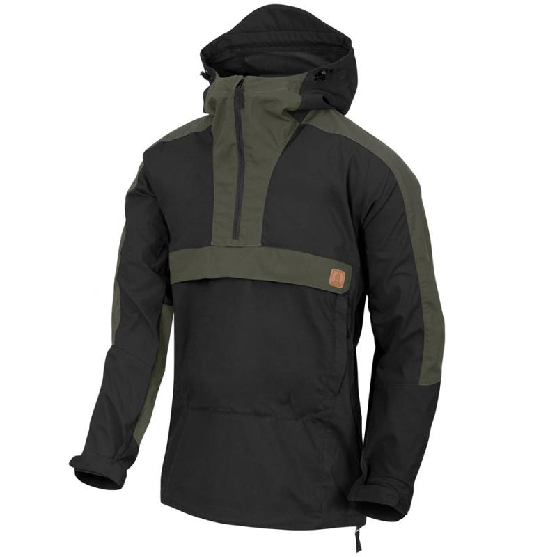Куртка Woodsman Anorak, Black/Taiga green-01